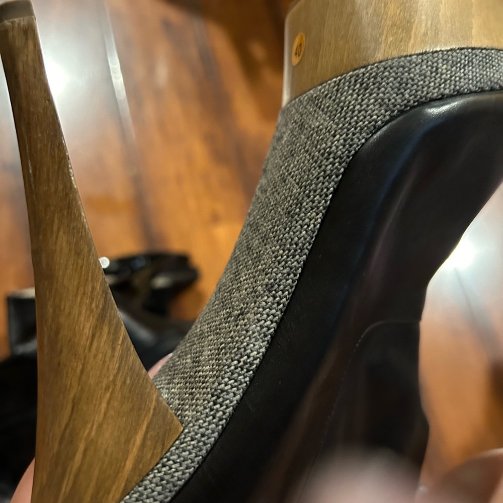 Size 40 Black/Material/wood Marni Boots